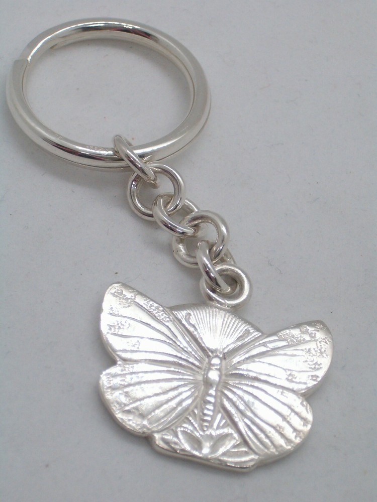 Butterfly: 925 Silver Keychain - Lepidopteran - Keys - Breeze -