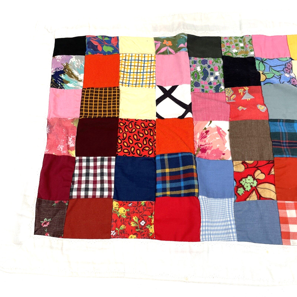Vintage Doll Quilt Patchwork 20 x 16 Bedding