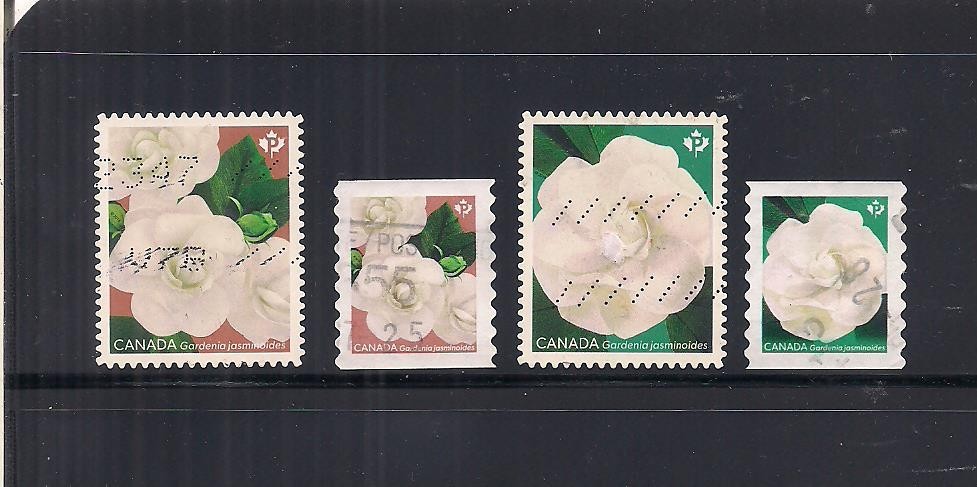 Canada #3167-3170  used Flowers
