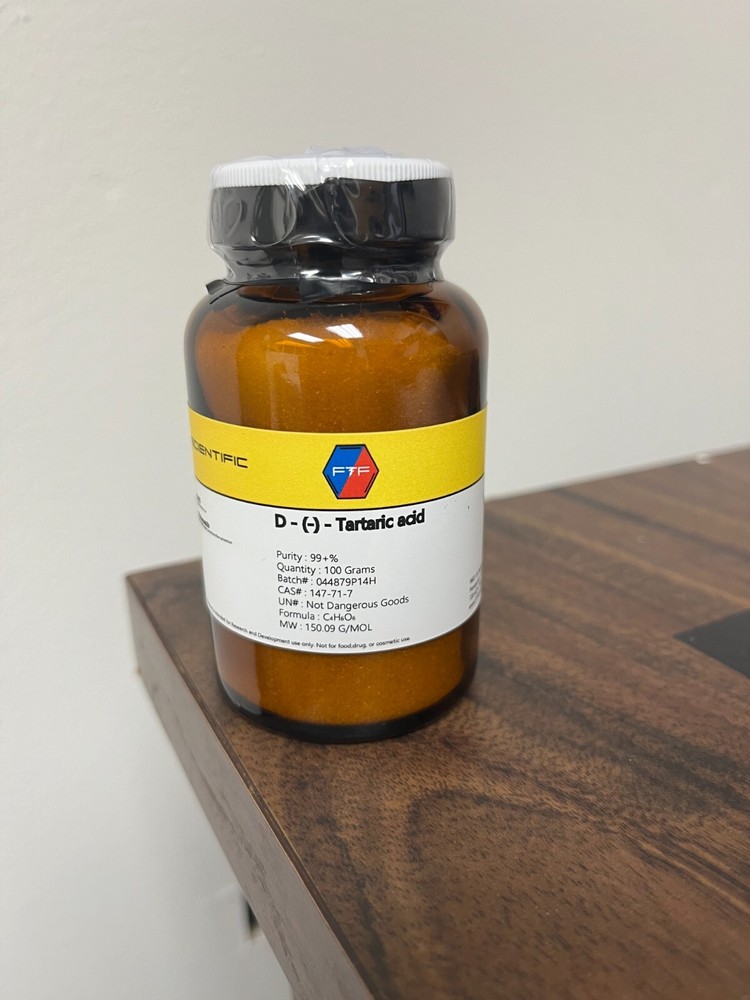 D-(-)- Tartaric Acid - 100 Grams