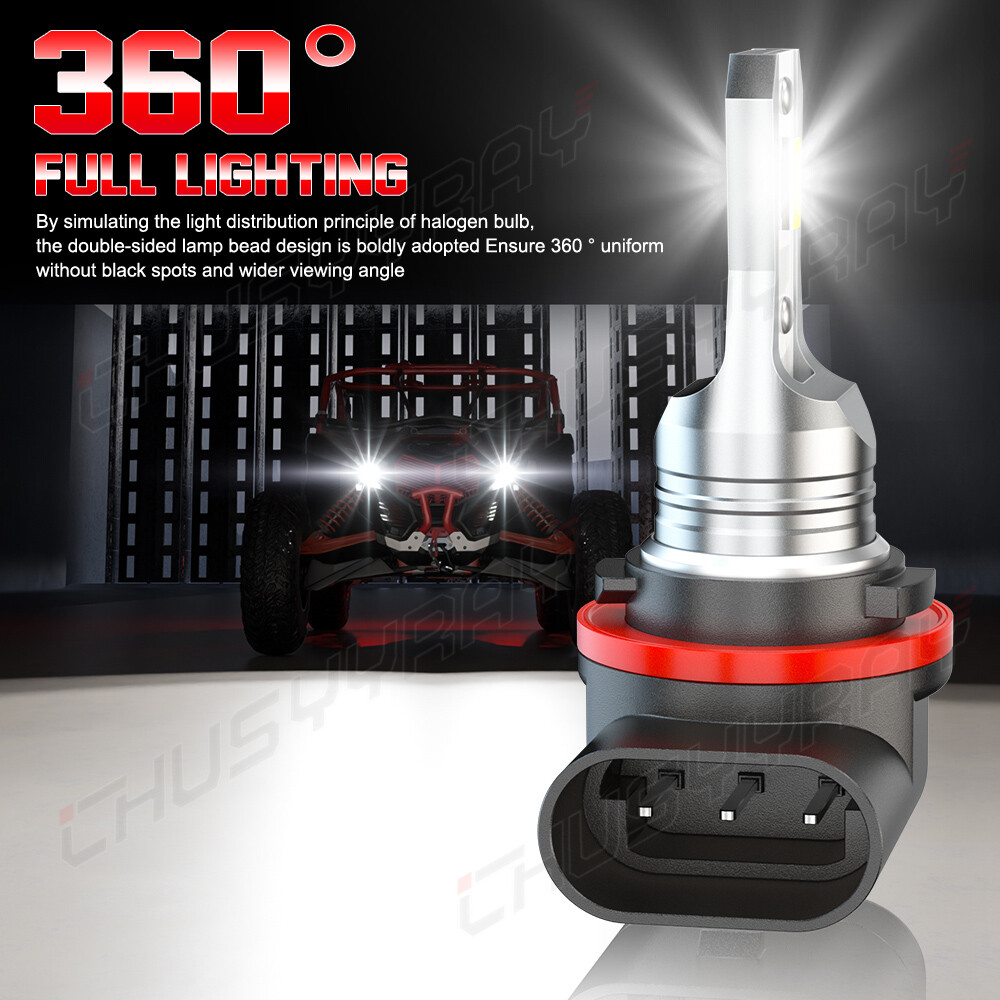 For 2007-2022 Honda Rancher TRX420 TRX500 2LED Headlight Bulbs Replacement Kit