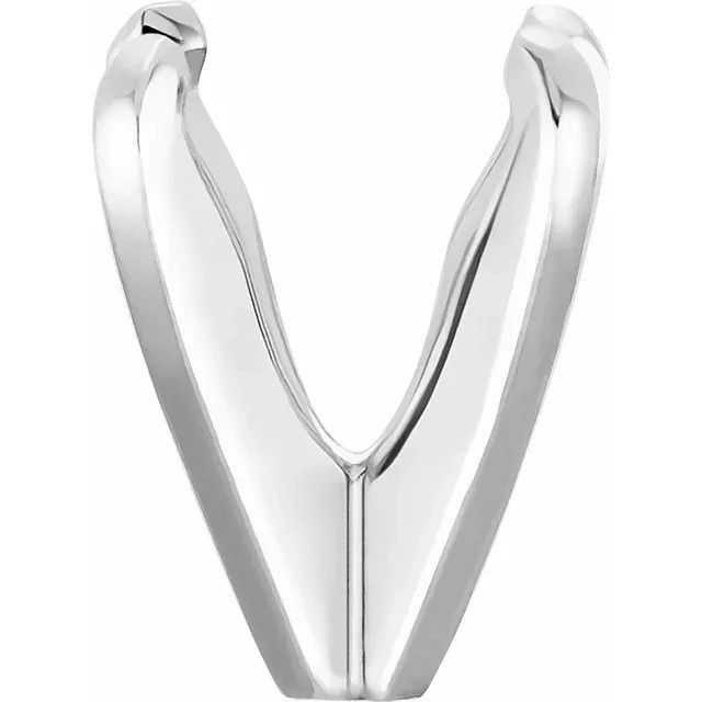 14K White Gold Round 4 Prong Ring Head Setting Pre-Notched Solitaire Mount USA