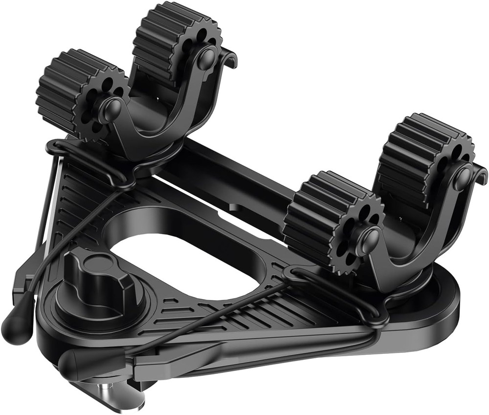 Doubleheader with Dual Kayak Paddle Holder, Holder Large, Black