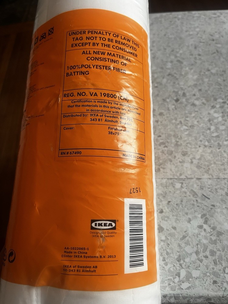 IKEA ÄNGSVIDE Twin Mattress Protector White Polyester Cotton Polypropylene