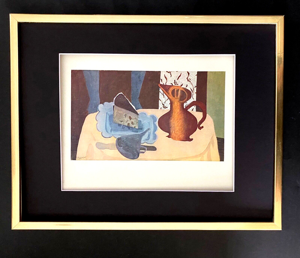 GEORGES BRAQUE + 1948 AWESOME SIGNED PRINT + MATTED & FRAMED