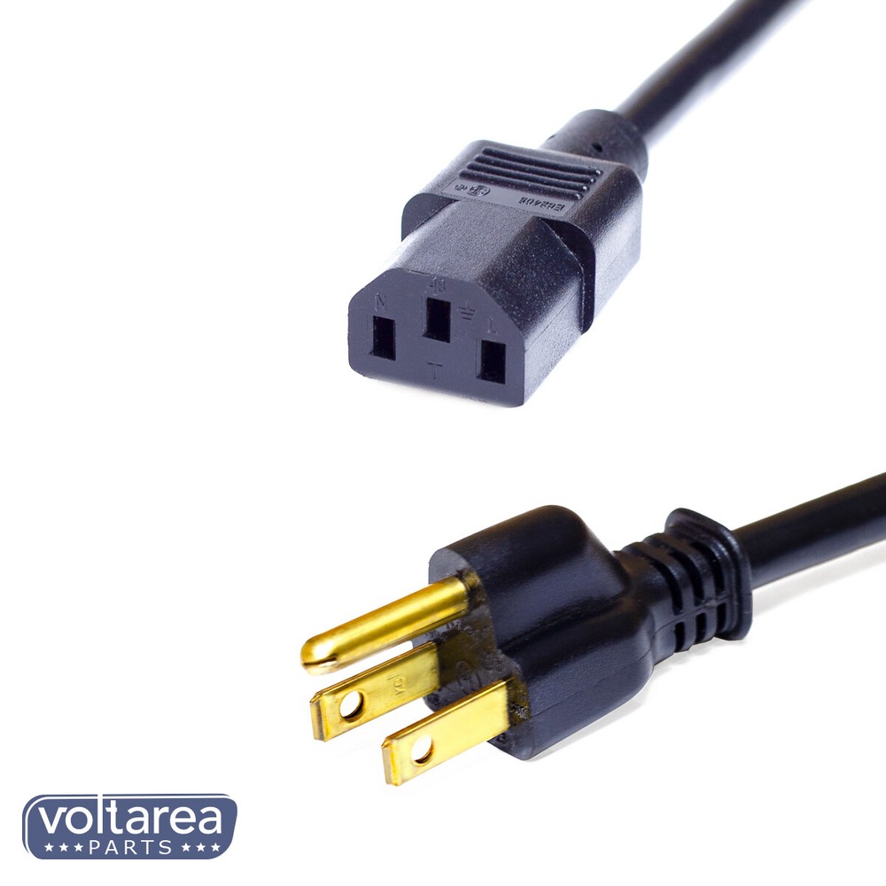 Power Cord Cable 6.6ft 2m For Amazon Basics Computer Monitor
