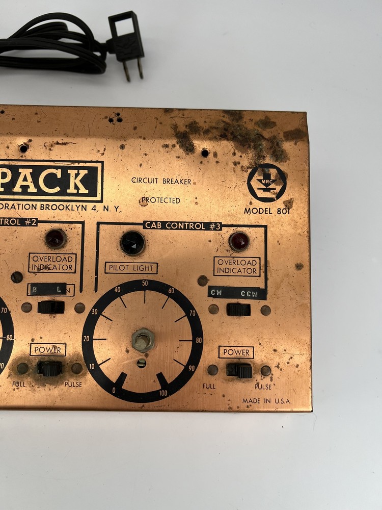 Tripack #801 Model Train Power Supply Transformer Not Working