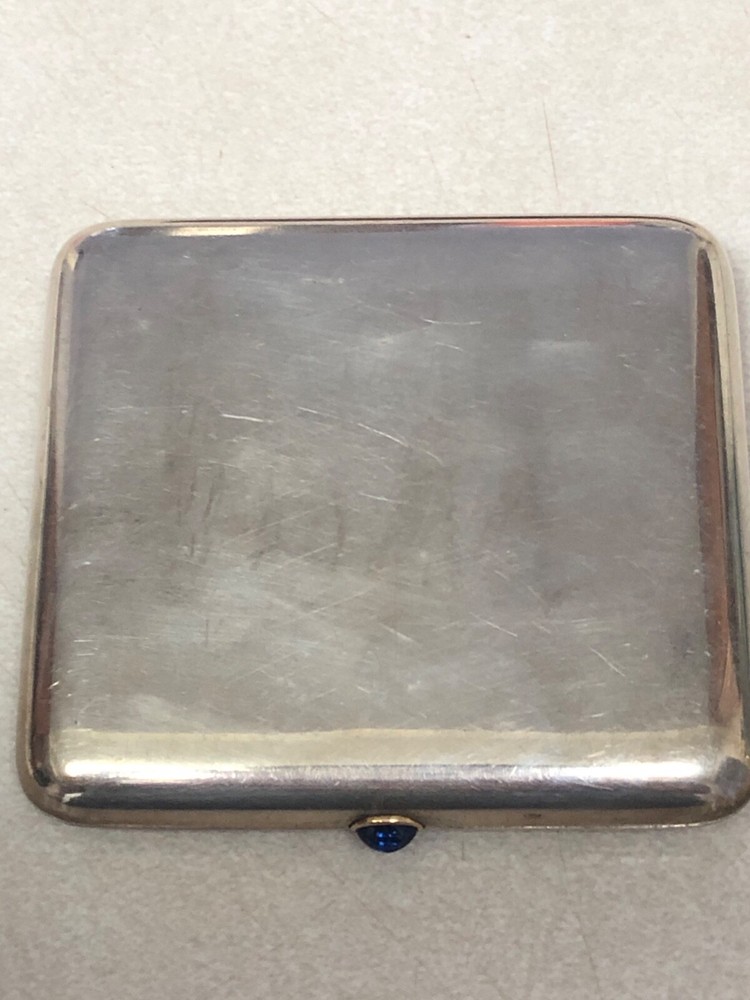 Imperial presentation russian silver cigarette case