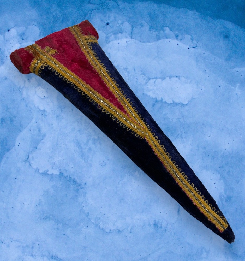 Indian Katar Antique Fixed Blade Knife And Sheath