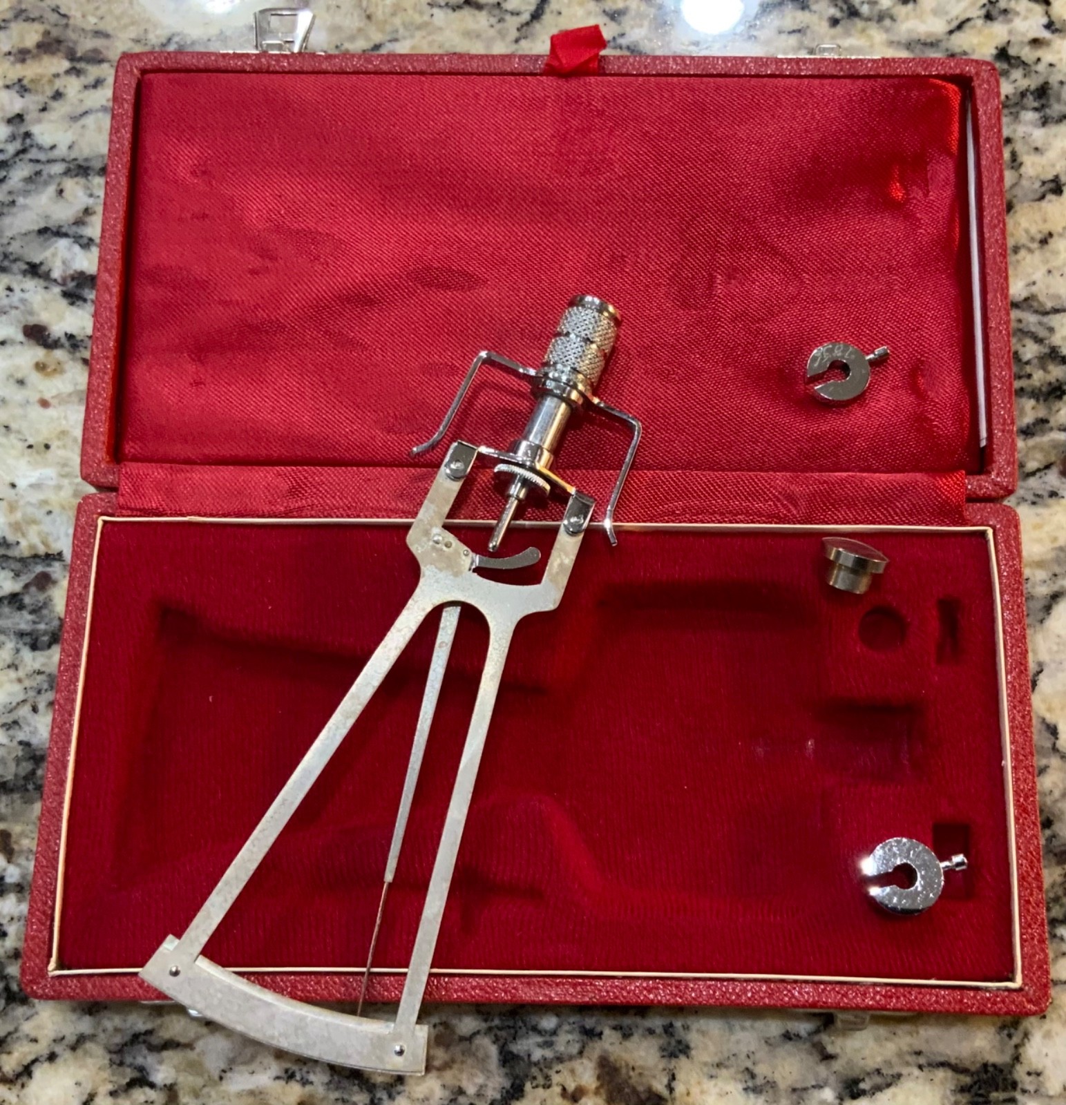 Vintage Schioetz - Tonometer Improved Made In Germany Original Paperwork & Case