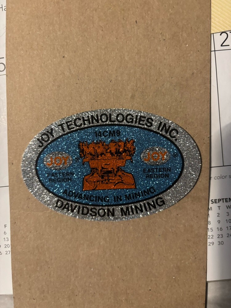 Joy Coal Mining stickersNICE OLDER ONE
