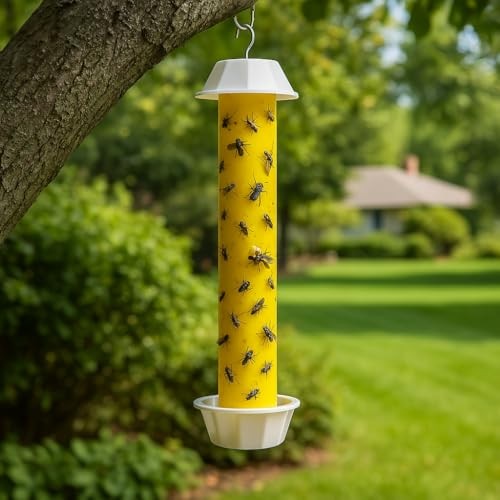 Fly Traps for Indoors & Outdoor - Effective Pest Control 4 Pack