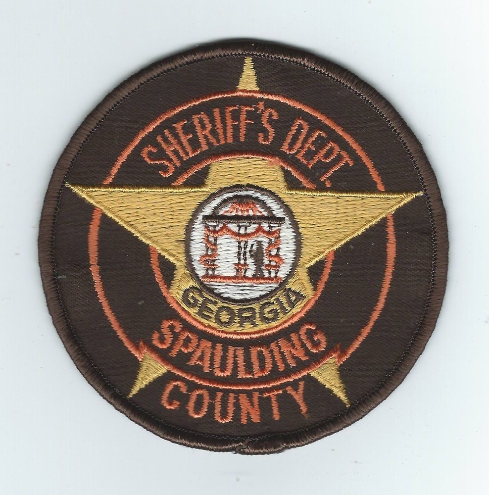 VINTAGE SPAULDING COUNTY, GEORGIA SHERIFF'S DEPT.  (CHEESE CLOTH BACK) patch