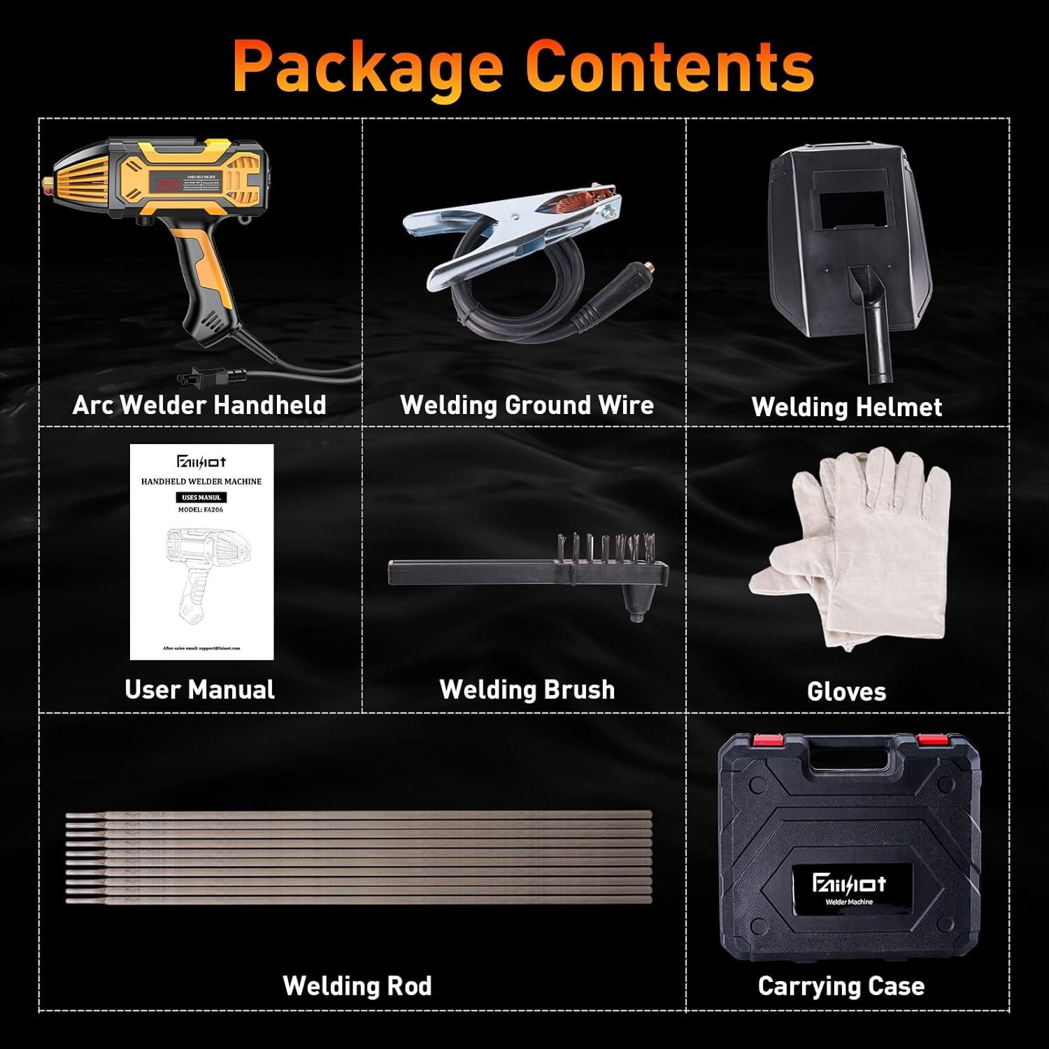 Portable 110V ARC Welder IGBT Inverter Welder Kit Handheld Stick Welding Machine