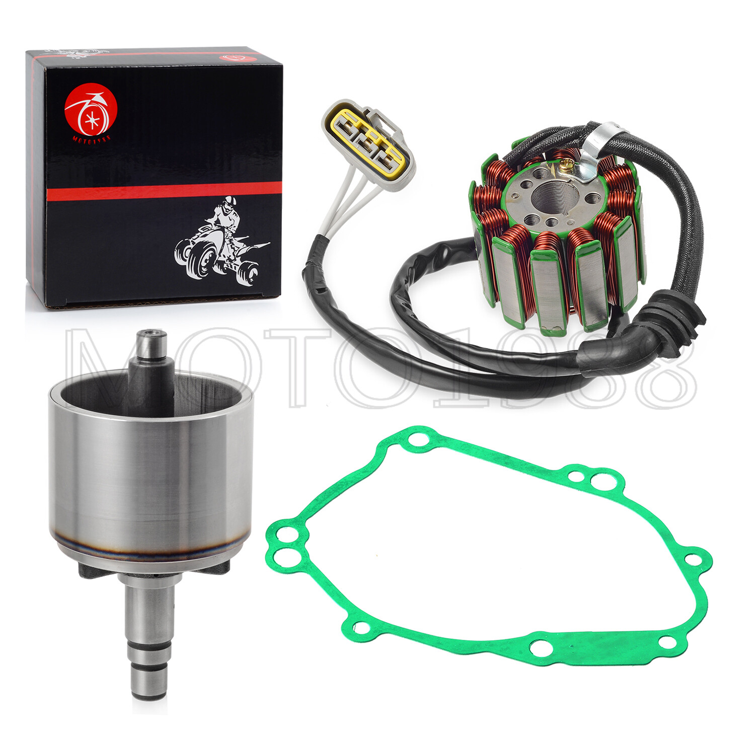 For YAMAHA R1 Limited Edition 2006 Magneto Stator Flywheel Rotor W/ Cover GASKET