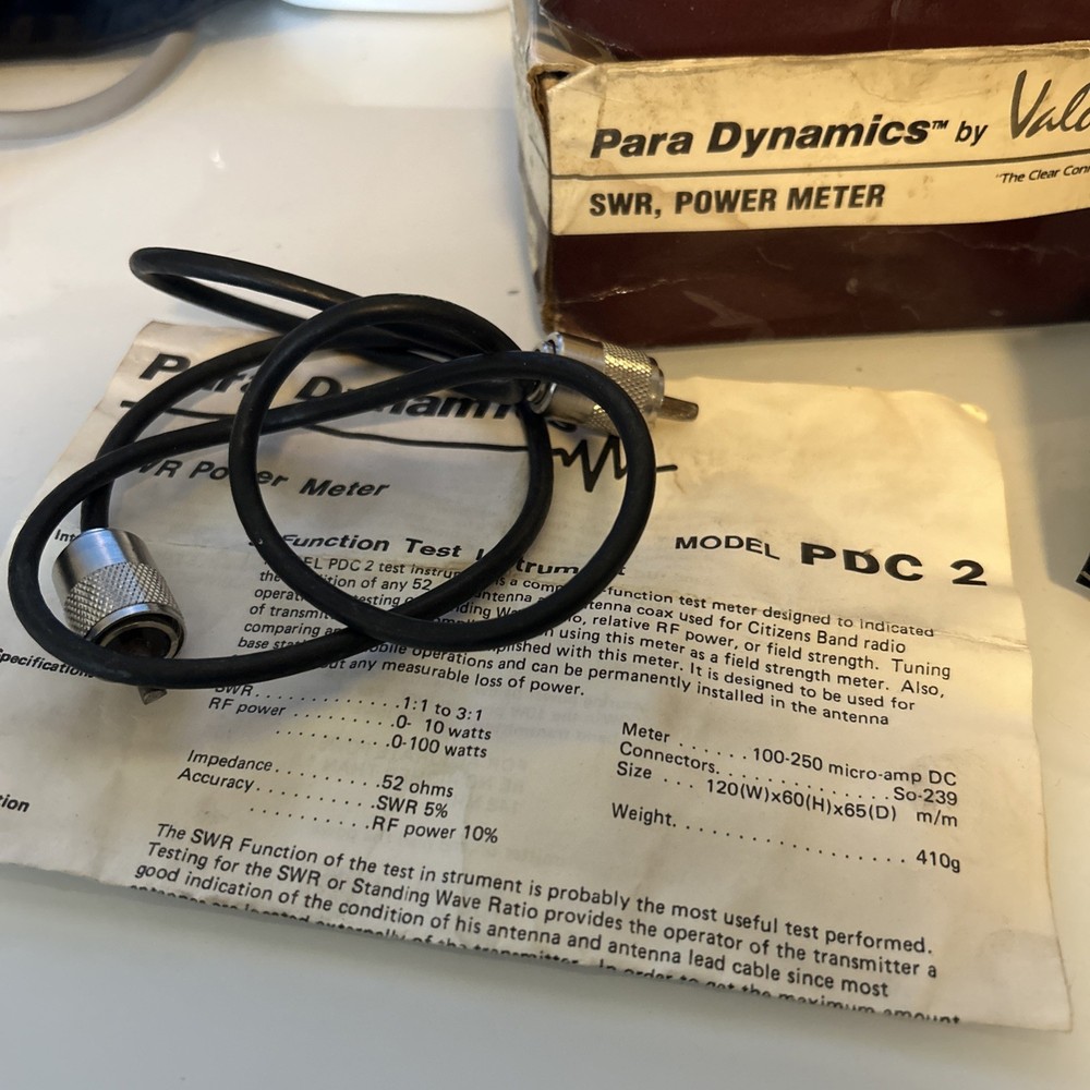 Para Dynamics Valor PDC 2 SWR Power Meter- CB