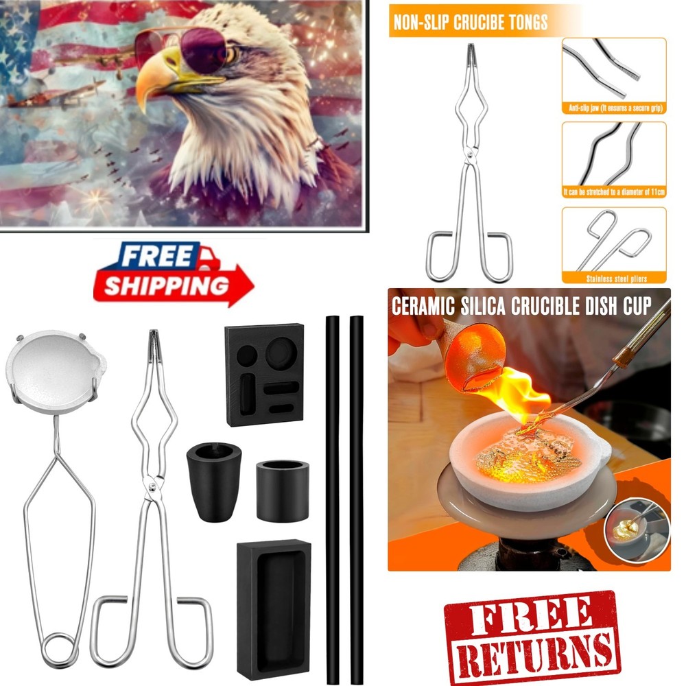 Compact Graphite Torch Melting Casting Kit - Ideal for Gold & Silver Projects