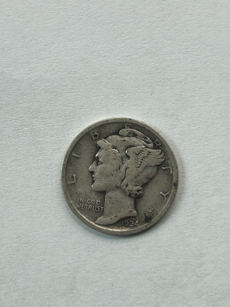 1924 Mercury Dime VG
