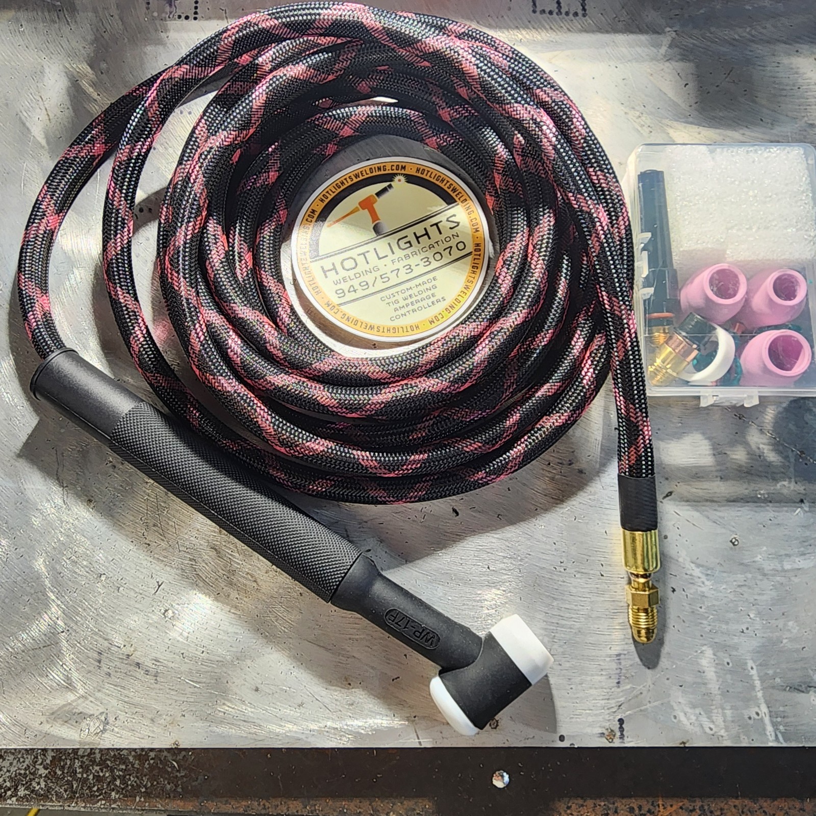 Ultraflex 150amp tig Hose #17 flex head TorchTIG Stubby Gas Lens ck