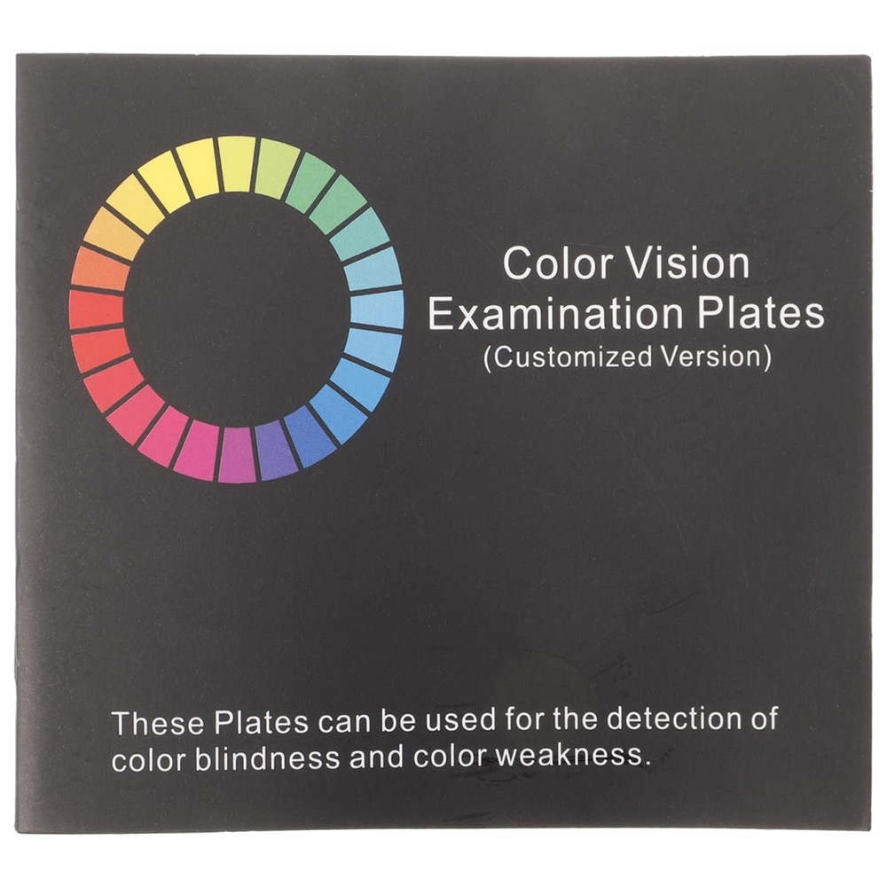 Color Blindness Detection Book Deficiency Testing Eye Exam Chart Safe Driving
