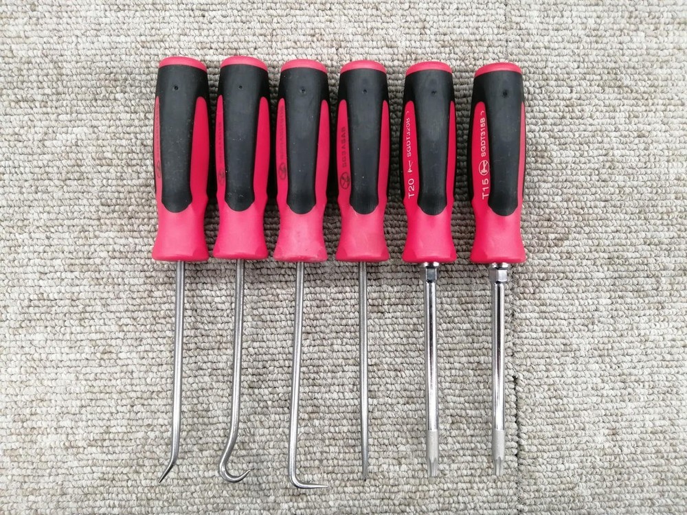 Snap-on SGMINI12AR Instinct Red Soft Handled 12-pc Mini Screwdriver SET [As is]