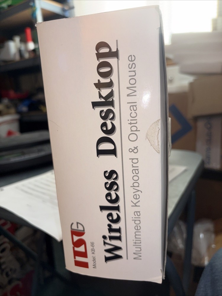 ITSG Wireless Desktop Multimedia Keyboard & Optical Mouse Model KB-66