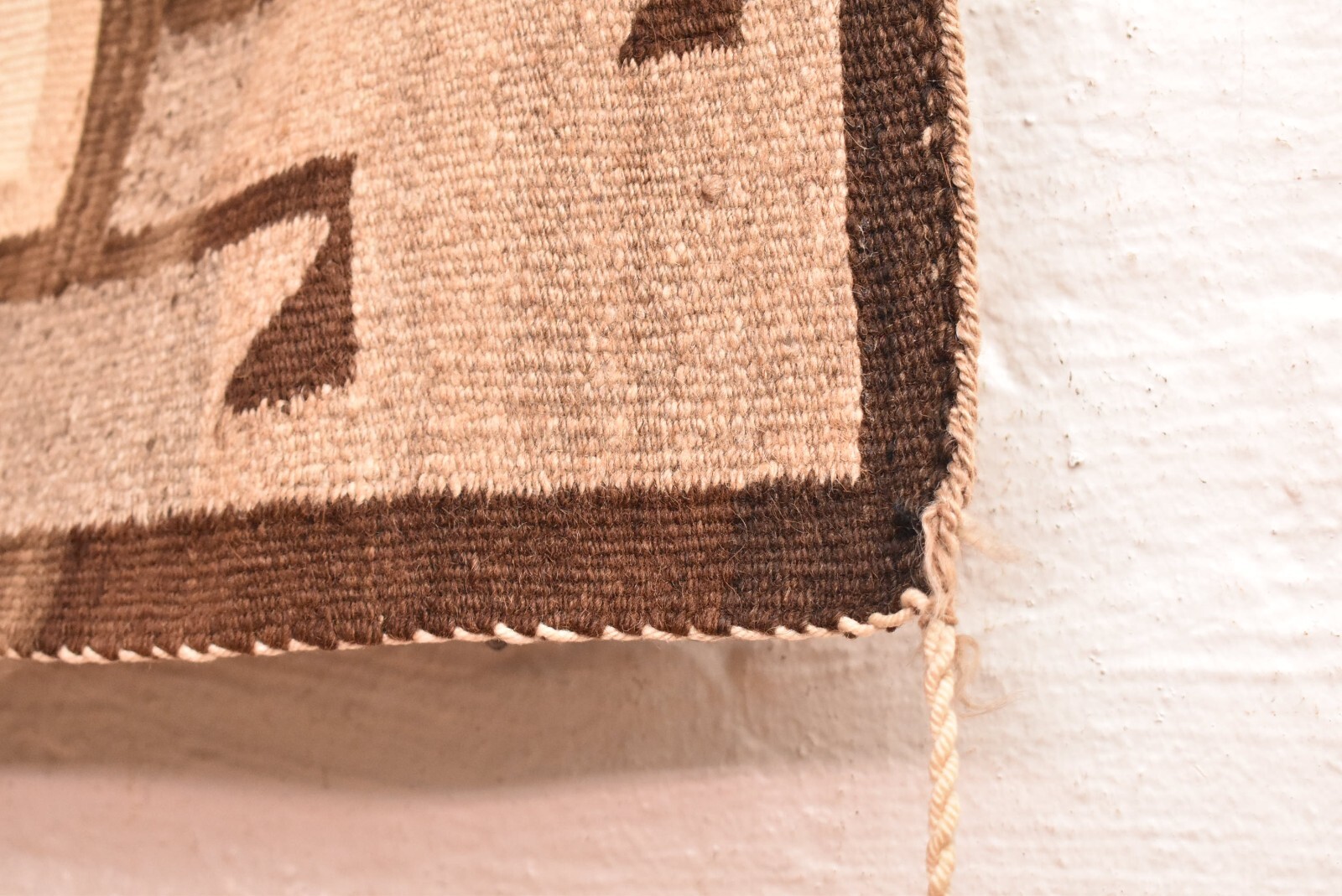 Antique Navajo Rug Native American Indian VTG klagetoh Weaving 39x16 Textile