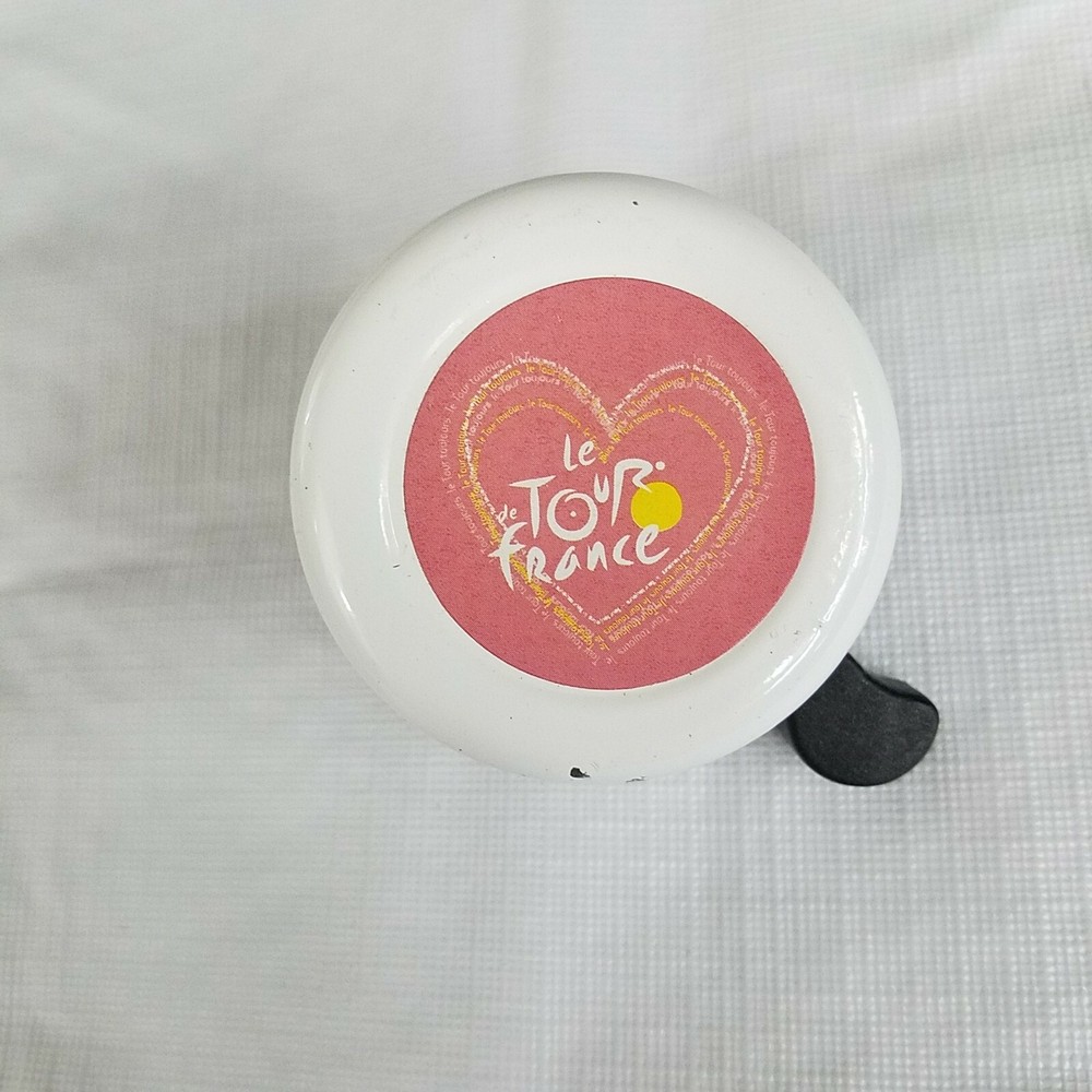 Bicycle Bell white dinged enamel