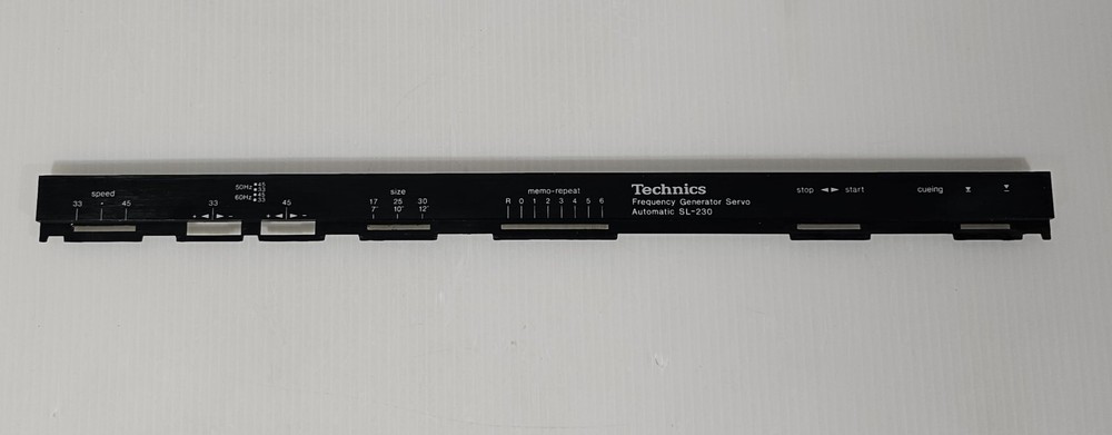 Technics SL-230 Turntable Original OEM Part, CONTROL PANEL