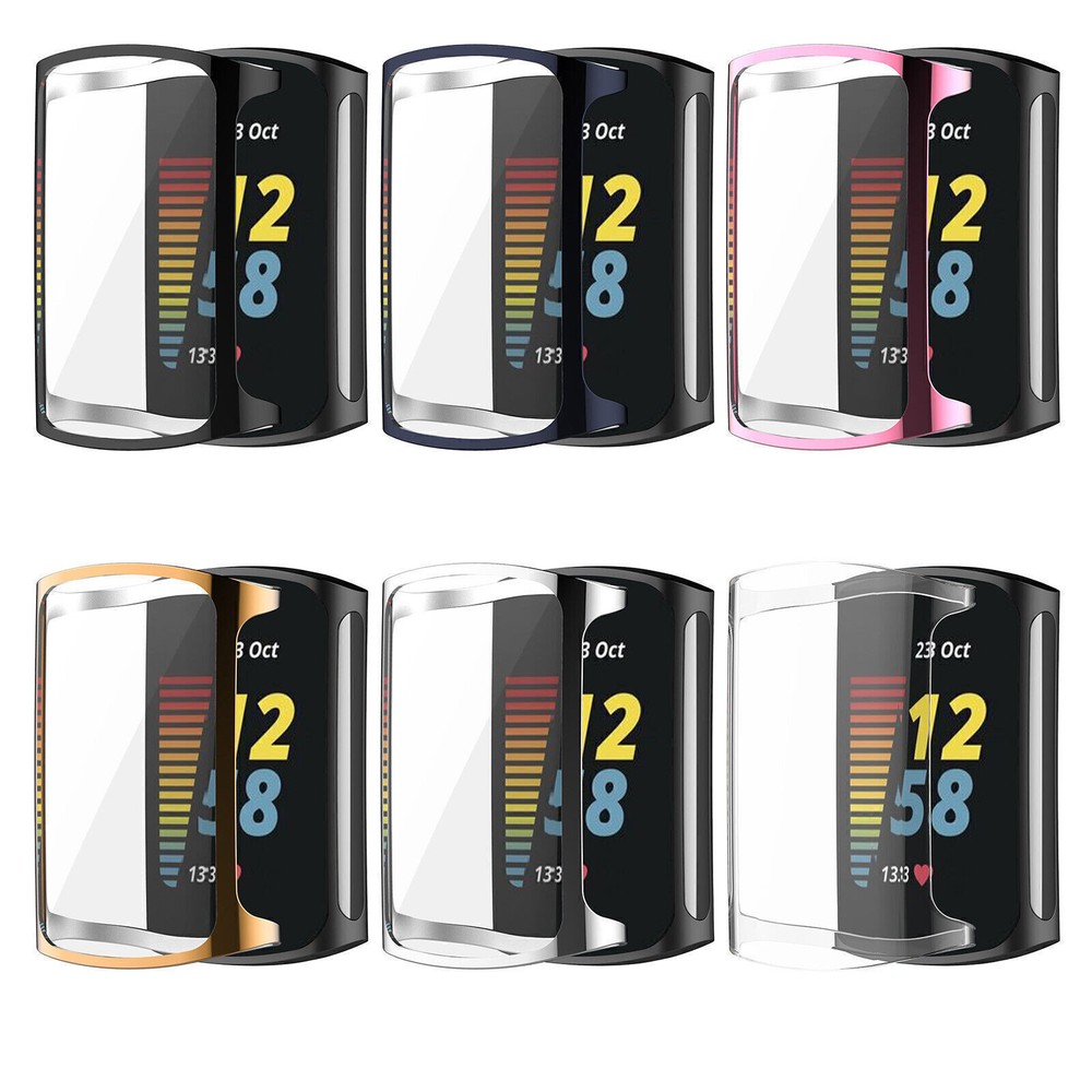 Smart Watch Plating Protect Case TPU Screen Protector Cover for Fitbit Charge5