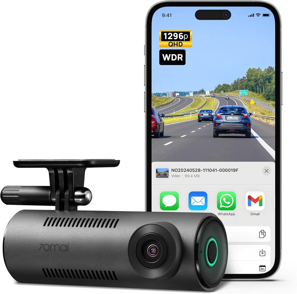 Front Dash Camera 130° Wide-Angle Loop Recording