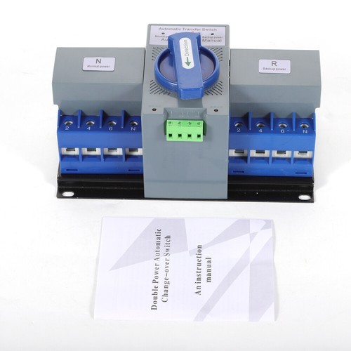 Automatic Dual Power Transfer Switch Generator Changeover Switch CB Level 63A 4P