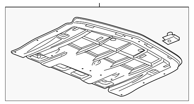 Genuine GM Front Compartment Air Deflector 23329708