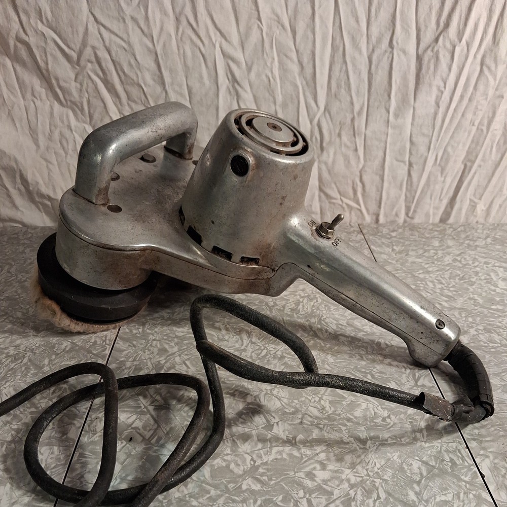 Vtg Cyclo Mfg. Model 5 Heavy Duty Double Head Orbital Buffer - Tested Working