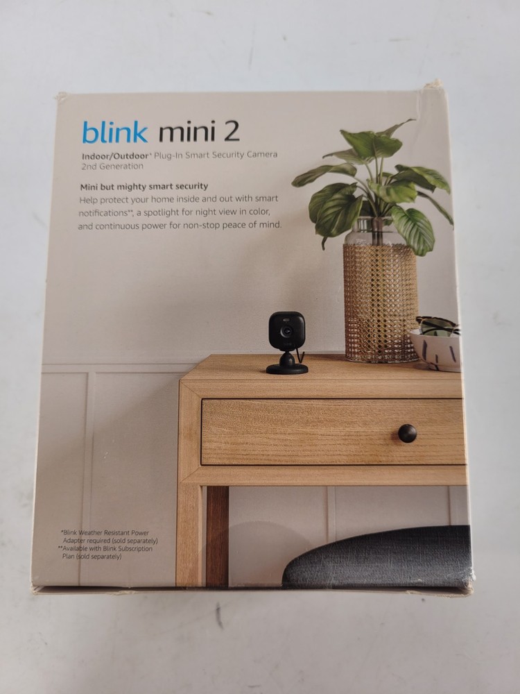 Blink Mini 2 Compact Indoor Plug-in HD Smart security Camera 1080p Night Vision