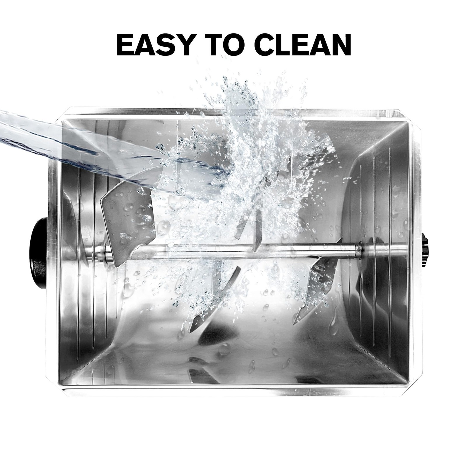 Meat Mixer, 7 Gallons/50LBS，Manually Cranked or Motorized Sausage Mixer Machi...