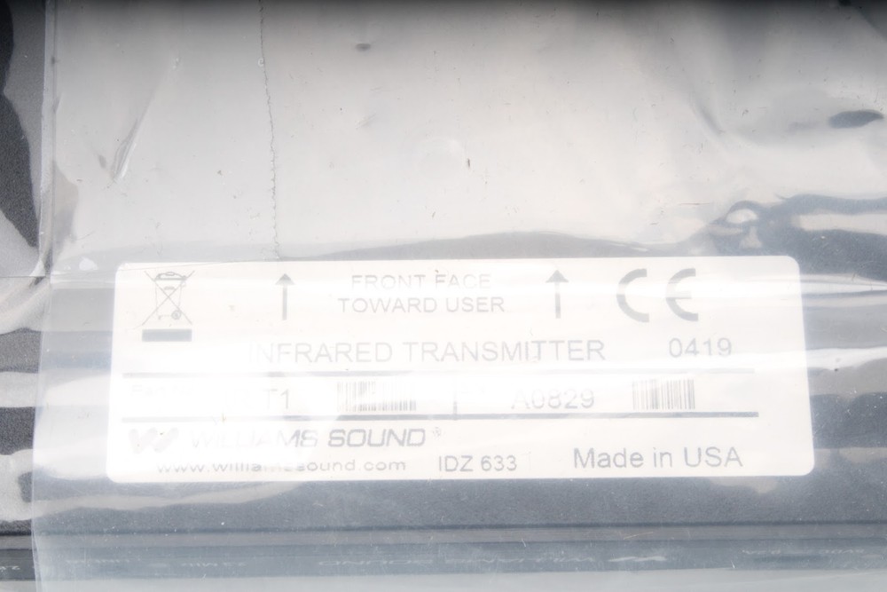Williams AV IR T1 Infrared Transmitter With Accessories - New Open Box