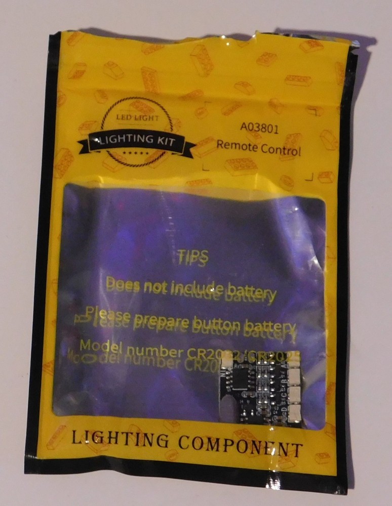 A03801  "Let's Light Up"  Brick World Remote Control Card