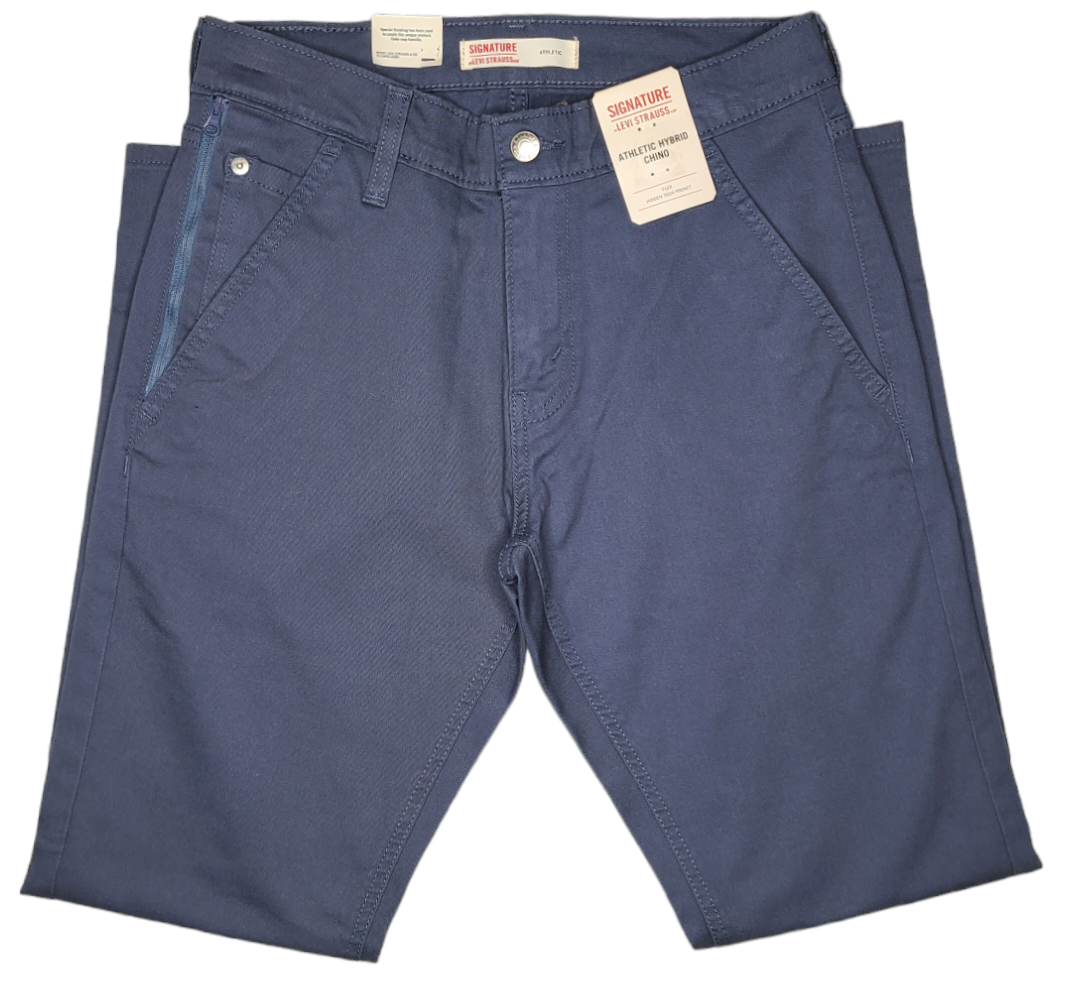 Signature By Levi Strauss & Co. #11594 NEW Men's Athletic Hybrid Chino Pants