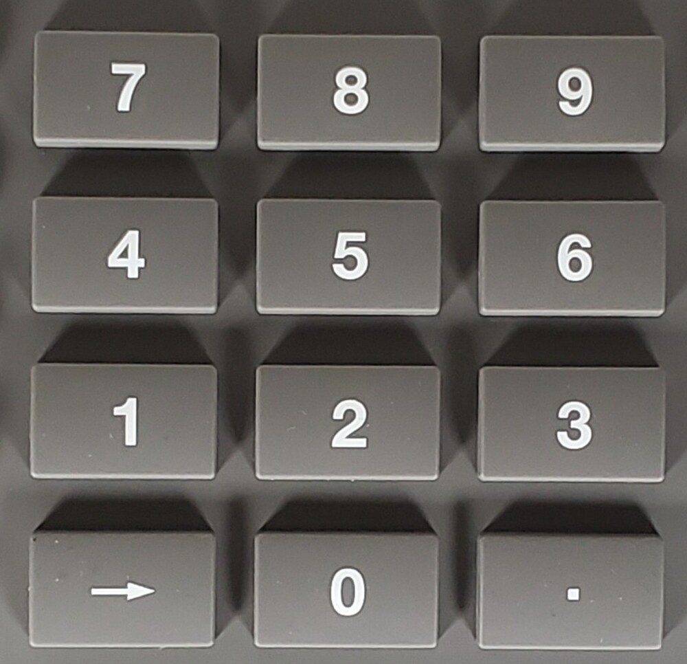 Intermec 2455 ABC Rubber Keypad replacement for Intermec 2455 Keyboard