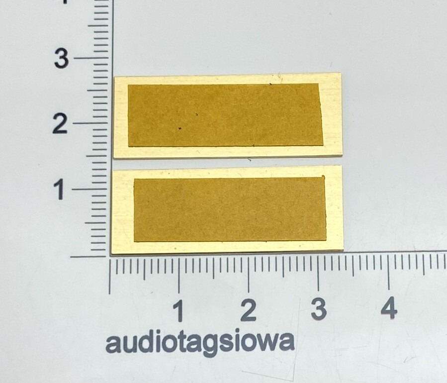 Fostex Speaker Grill Badges Custom Made Engraved Polished Solid Brass PAIR