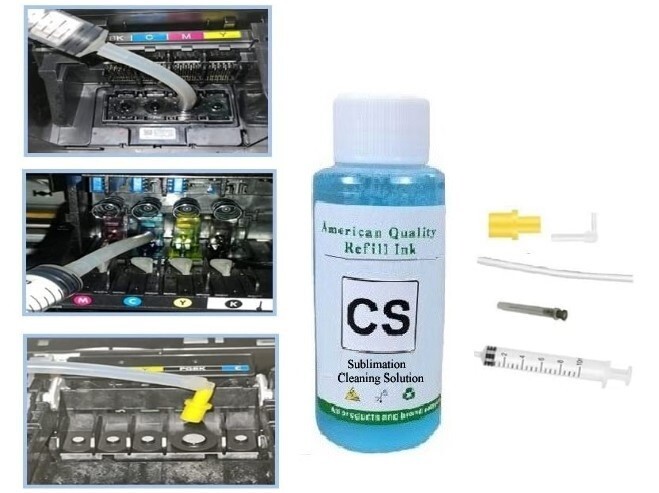 Sublimation Cleaning Solution Cleaning Fluid Printhead Unblock nozzle cleaning
