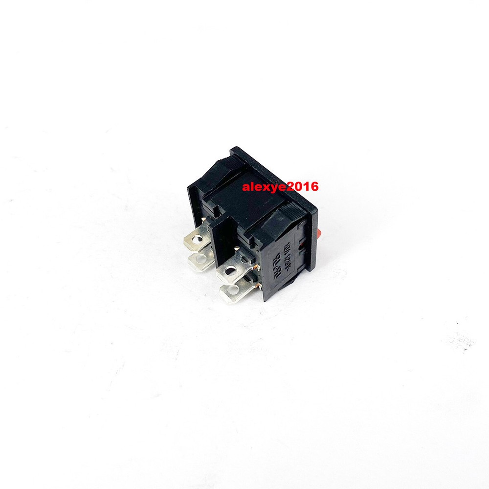 RLEIL RL3-2 1E4 u Switch 4 Pins Red Button ON-OFF 2 Positions Maintained