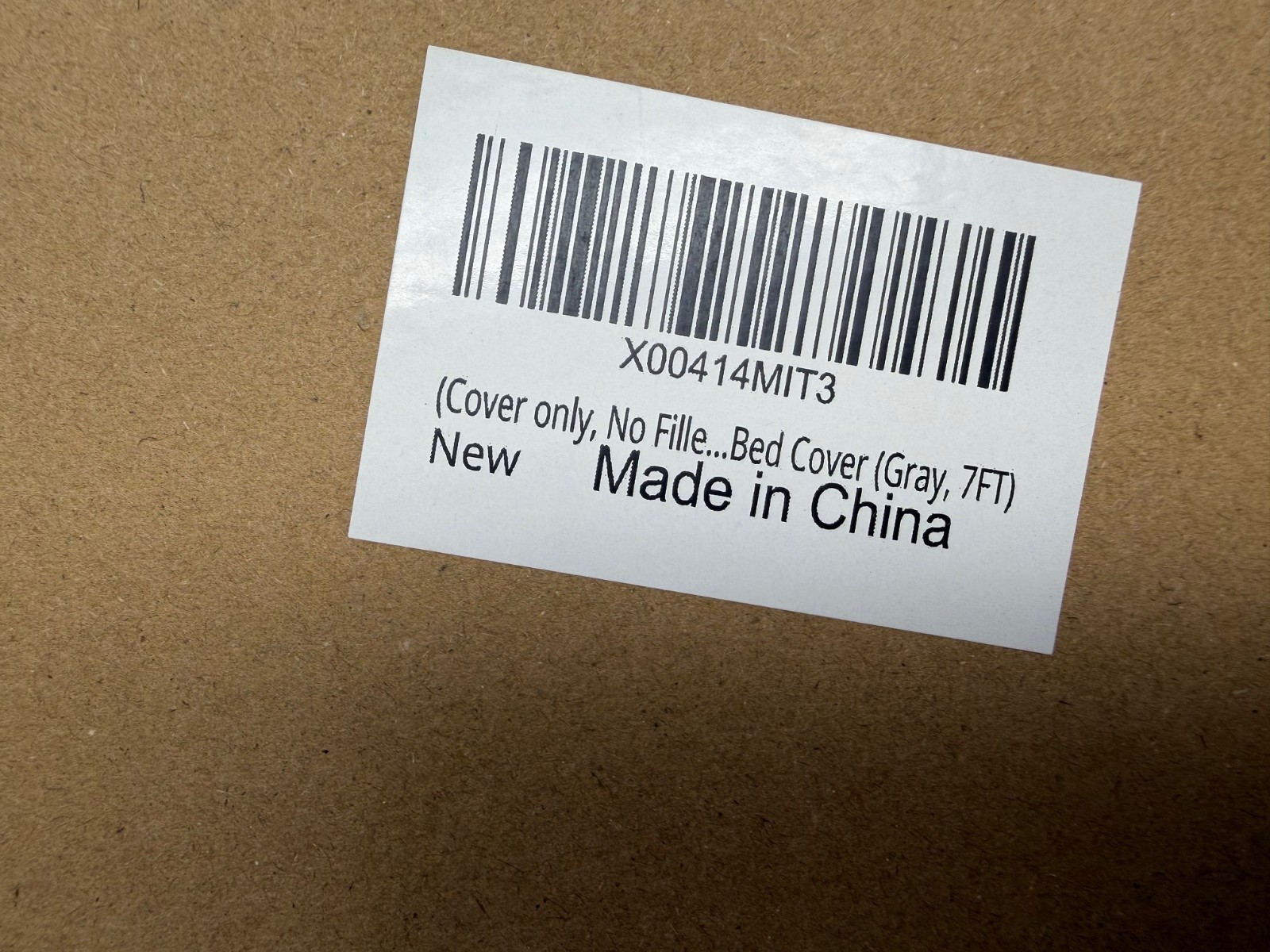 7FT Giant Faux Fur Bean Bag Sofa Chair Soft Protect Cover No Filling - Gray