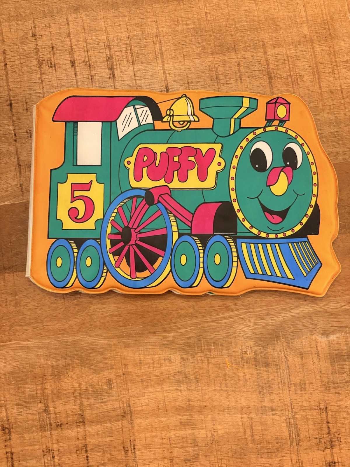 PUFFY Vintage Book About Trains 1987 Joshua Morris Publishing bubble book