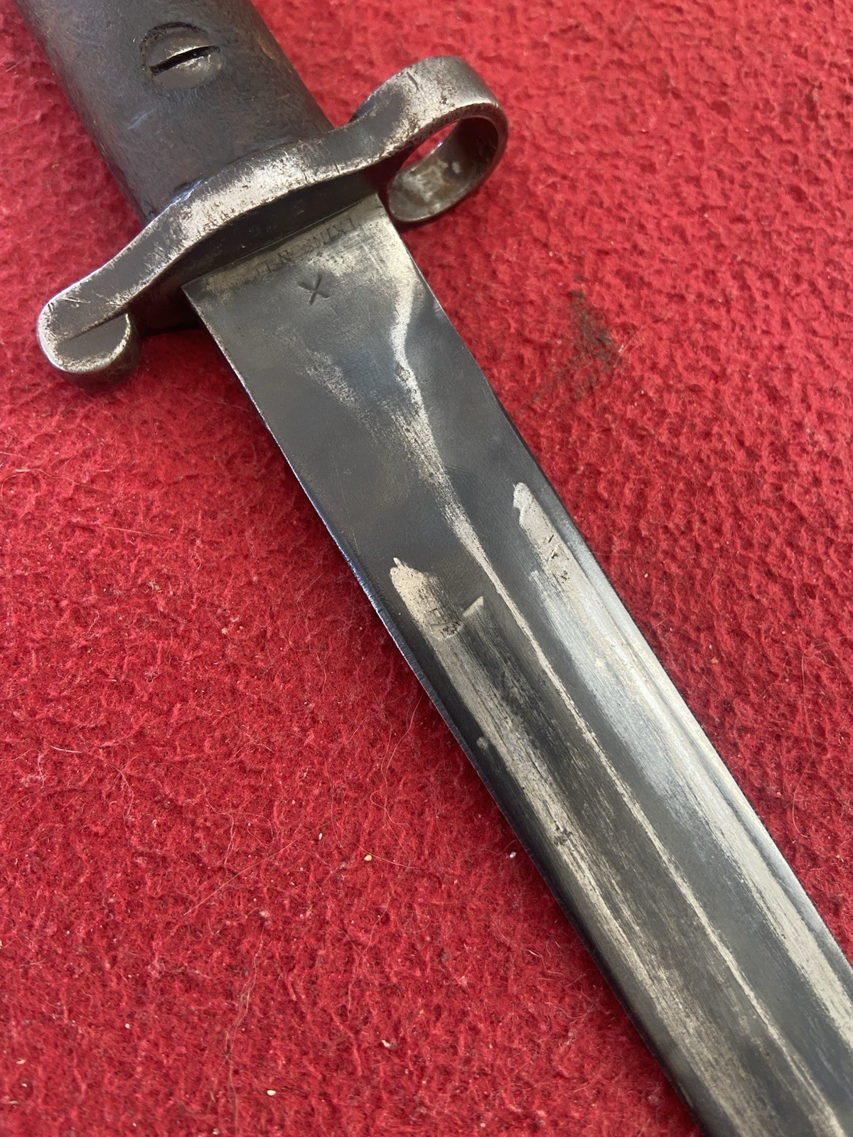 Rare Wilkinson English Pattern 1903 Bayonet Knife W/ Leather Scabbard Nice!