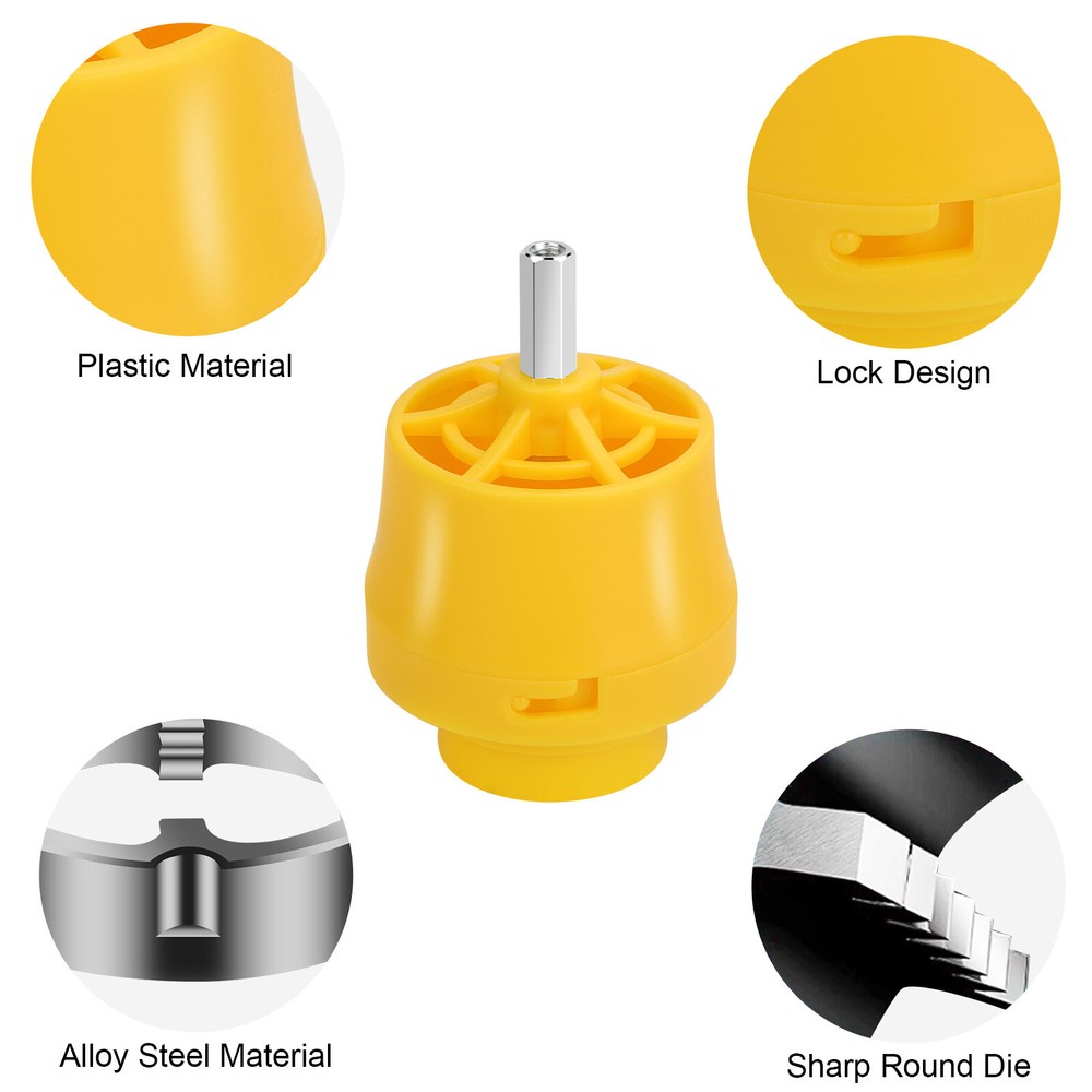 PVC Thread Maker Tool Pipe Threader Plumbing Tool with 3 Dies for Electric Drill