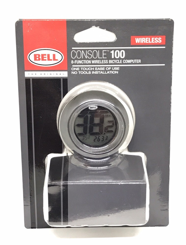 Bell Console 100 Wireless Bicycle Computer 8 Function 7025146 One Touch
