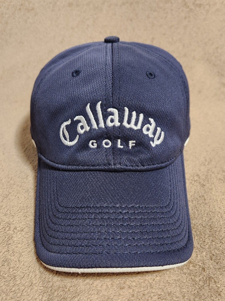 Callaway X-Series Golf Navy Blue Adjustable Hook & Loop Golfers Cap Hat