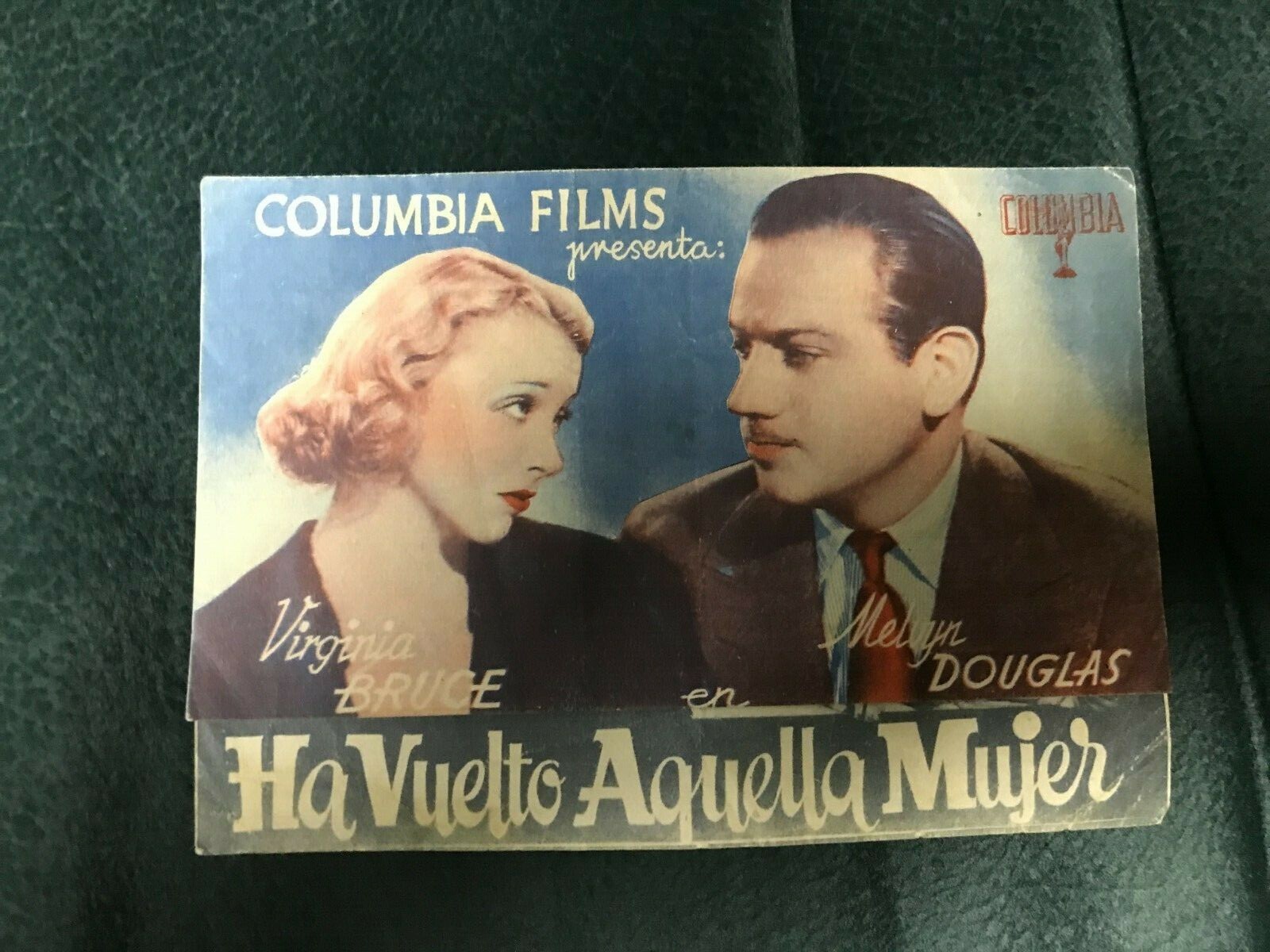 There's That Woman - Original Spanish Herald 1939 - Virginia Bruce - Mystery